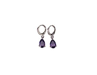 Amethyst Teardrop Earrings