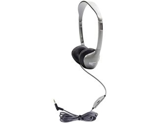 SchoolMate Personal Stereo Headphone with in-line Volume, Leatherette