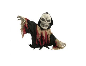 Animatronic Groundbreaker Reaper with Lights and Sound, Indoor or Covered Outdoor Halloween Decorati