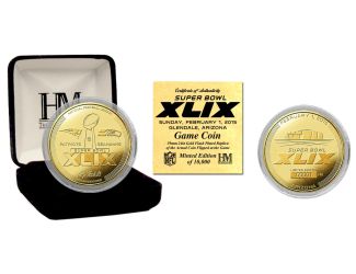 Super Bowl 49 Gold Flip Coin