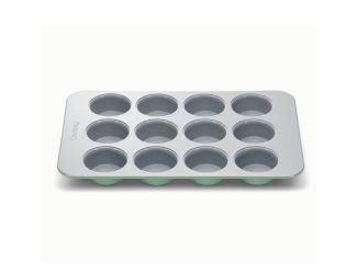 12 Cup Nonstick Ceramic Muffin Pan Sage