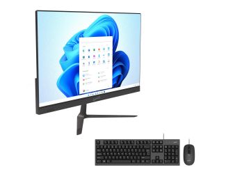 24" Windows All-in-One Desktop Computer Silver