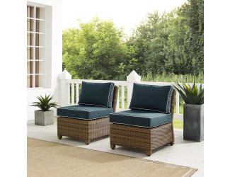 Bradenton 2Pc Outdoor Wicker Chair Set