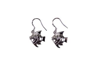 Silver Sunfish Earrings