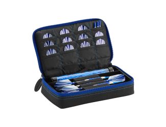 Casemaster Plazma Dart Case Black with Sapphire Zipper