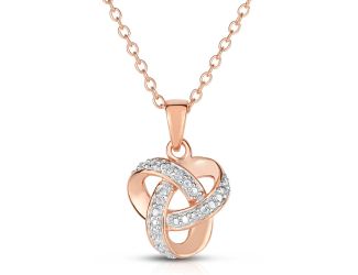 Diamond Love Knot Necklace