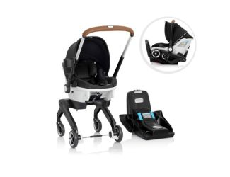 GOLD Shyft DualRide Car Seat & Stroller Combo w/CarryAll Storage Bag + Extended Canopy Onyx