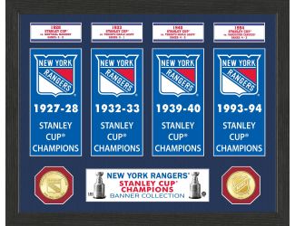 New York Rangers Stanley Cup Banner Collection Photo Mint