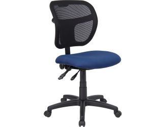 Mid-Back Navy Blue Mesh Swivel Task Office Chair with Back Height Adjustment