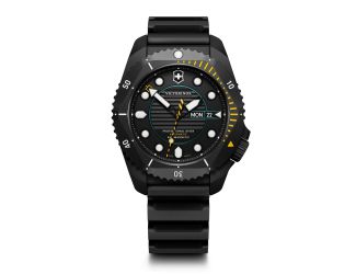 Dive Pro Auto 43mm, Black Titanium Case, Black Titanium Bezel, Black Dial, Black Rubber Strap