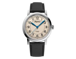 Men's Heritage Collection Swiss Automatic Black Leather Strap Watch