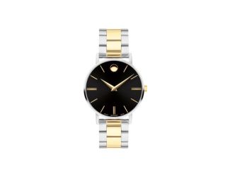 Ladies Corporate Exclusive Two-Tone Stainless steel Watch Black Dial