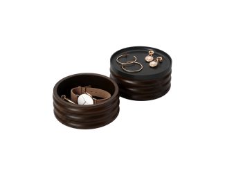 Tesora Wood Storage Box Blk/Wal