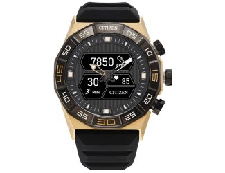 Citizen Men's Smart Hybrid watch, Black Silicone strap and black dial