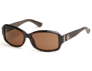 Womens dark havana / brown Injected Sun Glasses