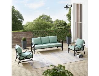 Kaplan 3Pc Outdoor Sofa Set