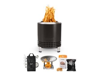 Mesa XL Tabletop Fire Pit Roasty N Toasty Bundle Ash