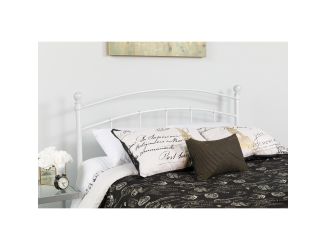 Decorative White Metal King Size Headboard - Bedroom Furniture - Modern