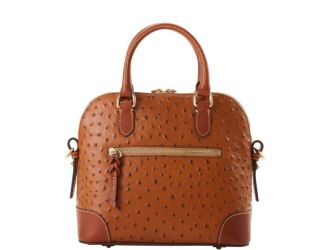 Ostrich Domed Satchel