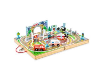 Take-Along Town Wooden Toy Set Ages 3+ Years
