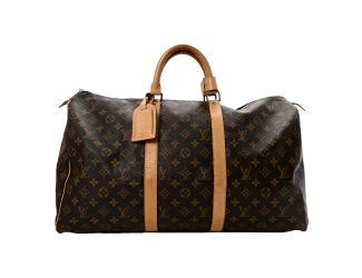 Louis Vuitton Keepall 55 Monogram Canvas Duffle Bag