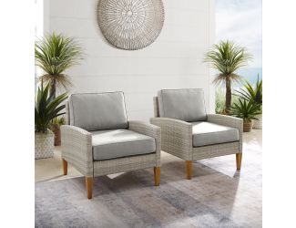 Capella Outdoor Wicker 2Pc Chair Set