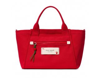 Dash Strawberry Canvas Medium Tote - Ruby Red