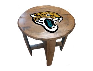 Jacksonville Jaguars Oak Barrel Table