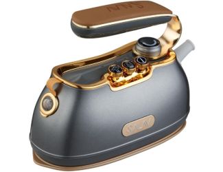 Retro Edition Duopress Steamer and Iron with Ceramic Coated Plate, Titanium