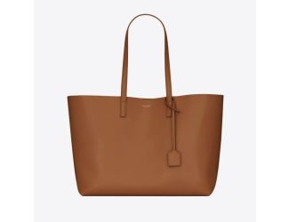 Large Supple E/W Tote Bag - Brick