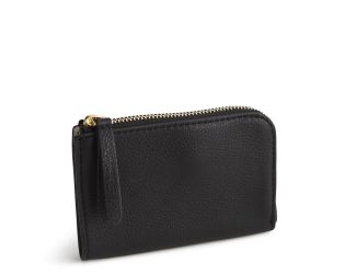 Zip Card Pouch-Moonless Night-Leather