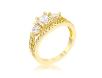 Modern Gold Trio Ring