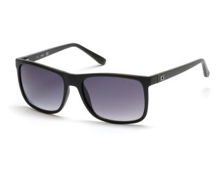 Mens matte black / gradient smoke Injected Sun Glasses