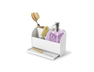 Sling Sink Caddy W/Pump White
