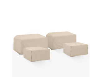 4Pc Outdoor Sectional Furniture Cover Set