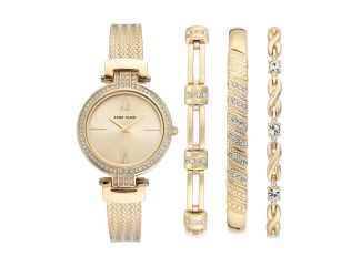 Women's Gold Bracelet Watch Set