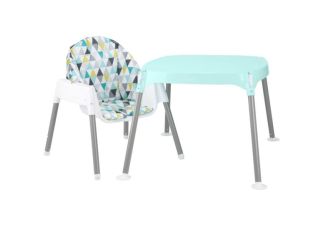 Eat & Grow 4-Mode Convertible High Chair Prism Triangles Green