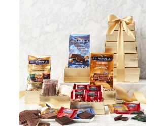 Ultimate Golden Ghirardelli Gift Tower