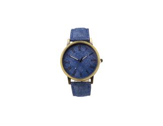 Denim Roman Numeral Watch in Indigo