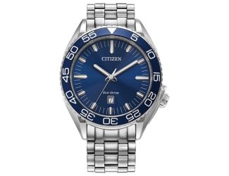 Citizen Men's Sport Luxury Stainless Steel Bracelet watch, Blue dial