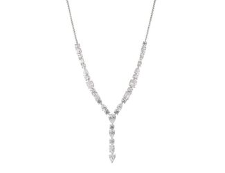 RSVP CZ Y Necklace Silver