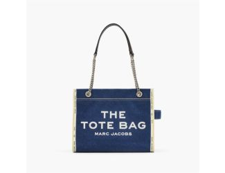 The Denim Chain Medium Tote Bag