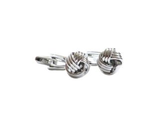 Classic Silver Knot Cufflinks