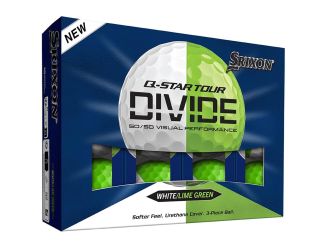 Srixon Q Star Tour 6 Divide golf balls feature a 3 piece construction with a urethane cover and Spin Skin+ coating for increased greenside spin and control. The 50/50 two tone gloss cover improves alignment and makes spin easier to see on chips and putts.
