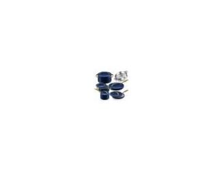 Bring designer style and everyday versatility to your kitchen with the Gotham Steel Modern 11PC Cookware Set in Navy and Grey, a sleek all in one nonstick ceramic set. The smooth grey ceramic cooking surface delivers effortless release, while the lightwei