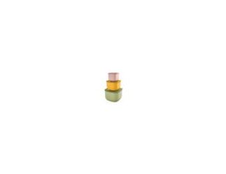 Keep your food fresh, organized, and eco-friendly with the Eco Store & More Set of 3 Deep Containers. Measuring 4.84" x 7.68" x 7.68", these square, stackable containers feature airtight, 100% leak-proof lids with a special seal and breather valve for mic