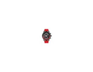 Bold and sporty, the new Tommy Hilfiger men's watch adds a pop of color to your wrist. Featuring silicone straps, a sporty oversized crown and pushers, and a sunray dial with applied stick indexes and CD-textured sub-eyes, it's the perfect blend of style 