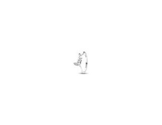 Spell out what's in your heart with the Handwritten Love Ring. This sterling silver ring features the word love" in a handwritten style, following the line of the ring band. The letter "o" is shaped like a heart for a playful touch. Gift it as a wearable 