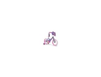 This Disney Princess bike features a steel curved "Y" frame; steel unicrown fork with pressed dropouts; rear coaster brakes; comfortable decorated Jr. ATB seat with integrated seat post; 16" x 1.95" Princess Hearts and Crowns tires; fully enclosed chaingu
