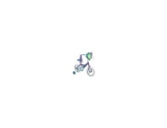 This 12" Girls' Bicycle is a single speed bike for girls 3 and up. It features a steel curved "Y" frame; steel unicrown fork with pressed dropouts; rear coaster brakes; a comfortable decorated Jr. ATB seat with integrated seat post; 12" x 1.95" tires with